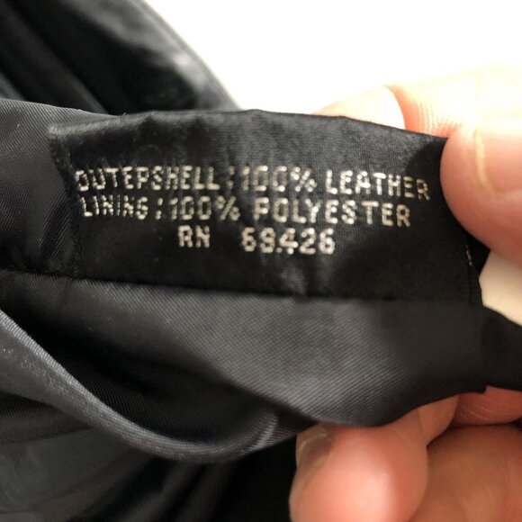 Vintage M Julian Wilsons Leather Blazer Mens XL Black Buttery Jacket Coat Y2K - Picture 12 of 16